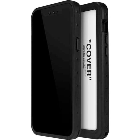 Black and White Arrows iPhone 15 Waterproof Case
